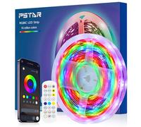 PSTAR RGBIC LED Light 6m, LED TV Backlights for 70-85 inch TV with Bluetooth, App and Remote Control, Sync with Music, USB Built-in IC Lighting for Decoration Party