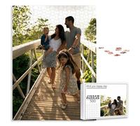 PSUNEY Custom Jigsaw Puzzle Personalized from Photos 35/70/120/200/300/500/1000/1500/2000/3000 Pieces Customized Wooden Gifts for Adult Family Kids Friend Birthday