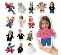 PSUNEY Custom Pet Face Pillow with Photo, Personalised Face Shaped Plush Pillows, Custom Cute Funny Photo Gifts for Birthdays, Christmas, Pet Memorials Special Occasions