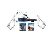 PSVR Headset - Camera - 2 Aim controllers & Games PS4 - PlayStation 4