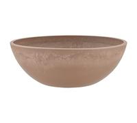 PSW Pot Collection Shallow Bowl Low Planter for Succulents, Bonsai, Fairy Gardens, Herbs, Plastic Stone Wood, Taupe, 25.4 cm