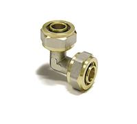 PSW TRADE SUPPLIERS LTD PEX Elbow Connector, 20mm x 20mm, Compatible with PERT-AL-PERT and PEX-AL-PEX Systems