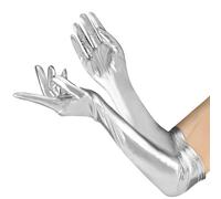 Psxuie Long Gloves For Women,Elbow Gloves,Halloween Gloves For Women,Leather Long Gloves,Gloves Fancy Dress,Long Leather Gloves Women,Catwoman Accessories,Costume Glove,Leather Gloves,Sparkly Gloves