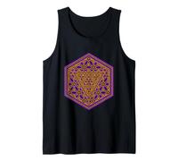 PSY Trance Festival Dark Goa Party Sacred Geometry Pattern Tank Top