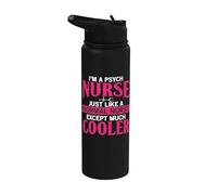 Psych Nurse Apparel - Unique Funny Psychiatric Nurses Design Stainless Steel Insulated Water Bottle