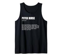 Psych Nurse Definition Mental Health Psychiatric RN Tank Top