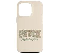 Psych Nurse Floral Typography Psychiatric Nurse Pride Case for iPhone 13 Pro