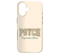 Psych Nurse Floral Typography Psychiatric Nurse Pride Case for iPhone 17