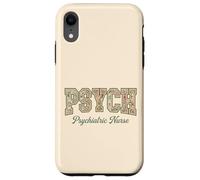 Psych Nurse Floral Typography Psychiatric Nurse Pride Case for iPhone XR