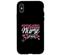 Psych Nurse Psychiatry Lover Mental Health Psychiatric Nurse Case for iPhone X/XS