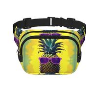 Psych Pineapple Quote Fanny Packs for Women Men, Fashion Waist Packs for Workout Running Traveling Hiking