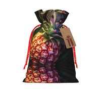 Psych Pineapple Quote Print Drawstring Gift Bags Packaging Party Candy Goodie Bag Xmas Presents Decor Holiday Giving
