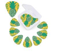 Psych pineapple quote Print Guitar Picks 12 Pack Guitar Plectrums with Storage Box Bass Picks For Acoustic Guitar Bass Electric Ukulele Includes 0.46mm, 0.71mm, 0.96mm