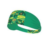 Psych pineapple quote Printed sports sweatband suitable for running, cycling, fitness and yoga, moisture wicking headband