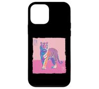 Psych Tiger Pop Art 80s Vaporwave Aesthetic Gift Case for iPhone 12 mini