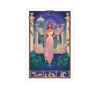 Psyche Greek Gods Poster Canvas Poster Wall Art Decor Print Picture Paintings for Living Room Bedroom Decoration 08x12inch(20x30cm)