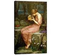Psyche opening the golden box Canvas print by John William Waterhouse 20 x 30 cm Wall art Wall decor