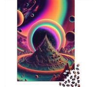 Psychedelic 1000 Pieces Paper Puzzles for Adults Jigsaw Puzzles Educational Game Challenge Toy 1000pcs (38x26cm)