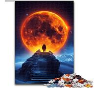 Psychedelic Alien Planet 1000Pc Adults Jigsaw Puzzle Wooden Jigsaw for Home Decor, Ideal Christmas & New Year Gift for Teenagers size 50x75cm