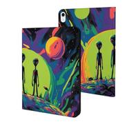 Psychedelic Aliens Encounter Cute Tablet Case Compatible with iPad