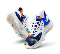 Psychedelic Aliens Playing Guitar in Moon Men Running Shoes Athletic Trainers Walking Sneakers 8women/6men（EUR39）