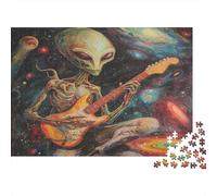 Psychedelic Aliens Puzzle 1000pcs (75x50cm) Erwachsene Spreading The Gospel Puzzle,Home Decor
