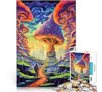Psychedelic Art 1000 Piece Adult Puzzles Help the brain exercise addictive toys to cultivate patience Great gifts and toys 38x26cm