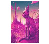Psychedelic Art 1000 Pieces of Puzzles for Adults And Children - Wooden Puzzles, Stress Relief Games And Unique Gifts （78×53cm）