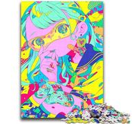 Psychedelic Art 2000 Piece Jigsaw Puzzles for Teenagers Gifts,Pattern Assembly Fun at Home Activities,Birthday Present,Travel Gifts (70X100cm)