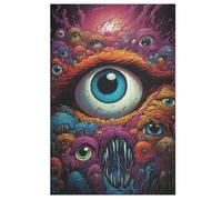 Psychedelic Art Eyes 1000 Pieces Jigsaw Puzzles For Adults Suitable For Children 12 And Up Wooden Puzzle 78×53cm