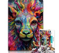 Psychedelic Art Giraffe 2000 Piece Jigsaw Puzzles for Teenagers,Learning Educational Toys Family Games Unique Birthday And Gifts 70x100cm