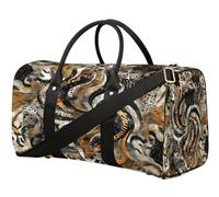 Psychedelic Art Patterns Travel Duffle Bag for Women Men Girls Boys Weekend Overnight Bags 22.7 L Tote Cabin Luggage Bag for Sports Gym Yoga