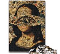 Psychedelic Art Puzzles 1000 Pieces for Adults,Help The Brain Exercise Addictive Toys to Cultivate Patience Great Gift (38X26cm)