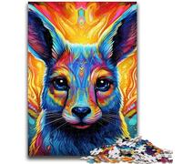Psychedelic Art Rabbit Jigsaws 1000 Pieces for Teenagers,Staycation Kill Time Every Piece Is Unique - Challenging Family Fun Game (38x26cm)