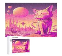 Psychedelic Art Wooden Jigsaw Puzzles 1000 Piece Puzzle For Adults. Challenging To Complete But Fun And Humorous Jigsaws （75×50cm）