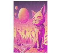 Psychedelic Art Wooden Puzzles Jigsaw Puzzle 1000 Pieces for Adults Creative Difficult Challenging Game 78×53cm