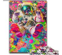 Psychedelic Astronaut 2000 Piece Jigsaw Puzzles for Teenagers, Challenging Game Toys Wall Decoration Unique Birthday And Xmas Gifts (70x100cm)
