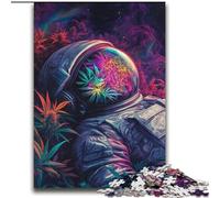 Psychedelic Astronaut 2000 Pieces Jigsaw Puzzle For Adults Teens, Challenging Game And Family Play Parent-child Interaction (70x100cm)