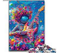 Psychedelic Astronaut 2000 Pieces Jigsaw Puzzles for Adults And Teens, Learning Educational Toys Family Games with Matching Poster And Trivia Sheet (70x100cm)