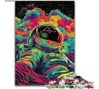 Psychedelic Astronaut Adult Jigsaws 1000 Pieces Difficult, Challenging Game And Family Play Birthday Present, Gifts, Wall Art (50x75cm)