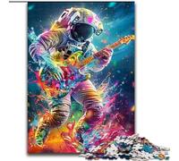 Psychedelic Astronaut JigsawPuzzle 1000 Pieces for Adults, Challenging Game Toys Wall Decoration Unique Birthday And Xmas Gifts (26x38cm)
