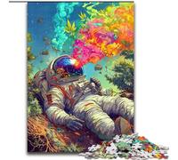 Psychedelic Astronaut JigsawPuzzle 1000 Pieces for Adults, for Age 14+ Home Art Decor Family Games Christmas Birthday Gifts (50x75cm)