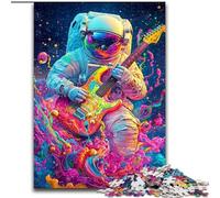 Psychedelic Astronaut JigsawPuzzle 1000 Pieces for Adults, Toys Educational Games Stress Relieving Unique Birthday And Gifts (50x75cm)