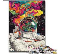 Psychedelic Astronaut JigsawPuzzle 1000 Pieces for Teenagers, Educational Family Game Suitable for Desktop Decoration (50x75cm)