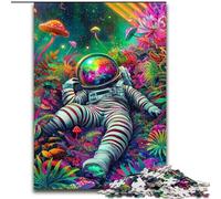 Psychedelic Astronaut JigsawPuzzle 1000 Pieces for Teenagers, Suitable for People Aged 14 And Above Home Decoration Gift Ideas (50x75cm)