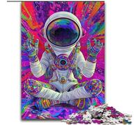 Psychedelic Astronaut Jigsaws Puzzles 1000 Pieces for Adults Gifts, Educational Games Home Decoration Unique Home Decor And Gifts (26x38cm)