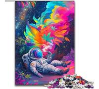 Psychedelic Astronaut Jigsaws Puzzles 1000 Pieces for Teenagers Gifts, for Educational Game Challenge Toy Birthday Present, Gifts, Wall Art (26x38cm)