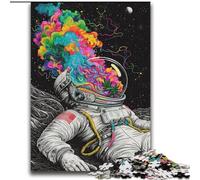Psychedelic Astronaut Jigsaws Puzzles 2000 Pieces for Teenagers Gifts, Educational Toy Funny Family Games Unique Home Decor (70x100cm)