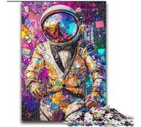 Psychedelic Astronaut Puzzles for Adults 2000 Pieces, Educational Games Home Decoration Suitable for Desktop Decoration (70x100cm)