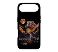 Psychedelic Baby Hippo Blood Moon Safari Art Case for iPhone Air